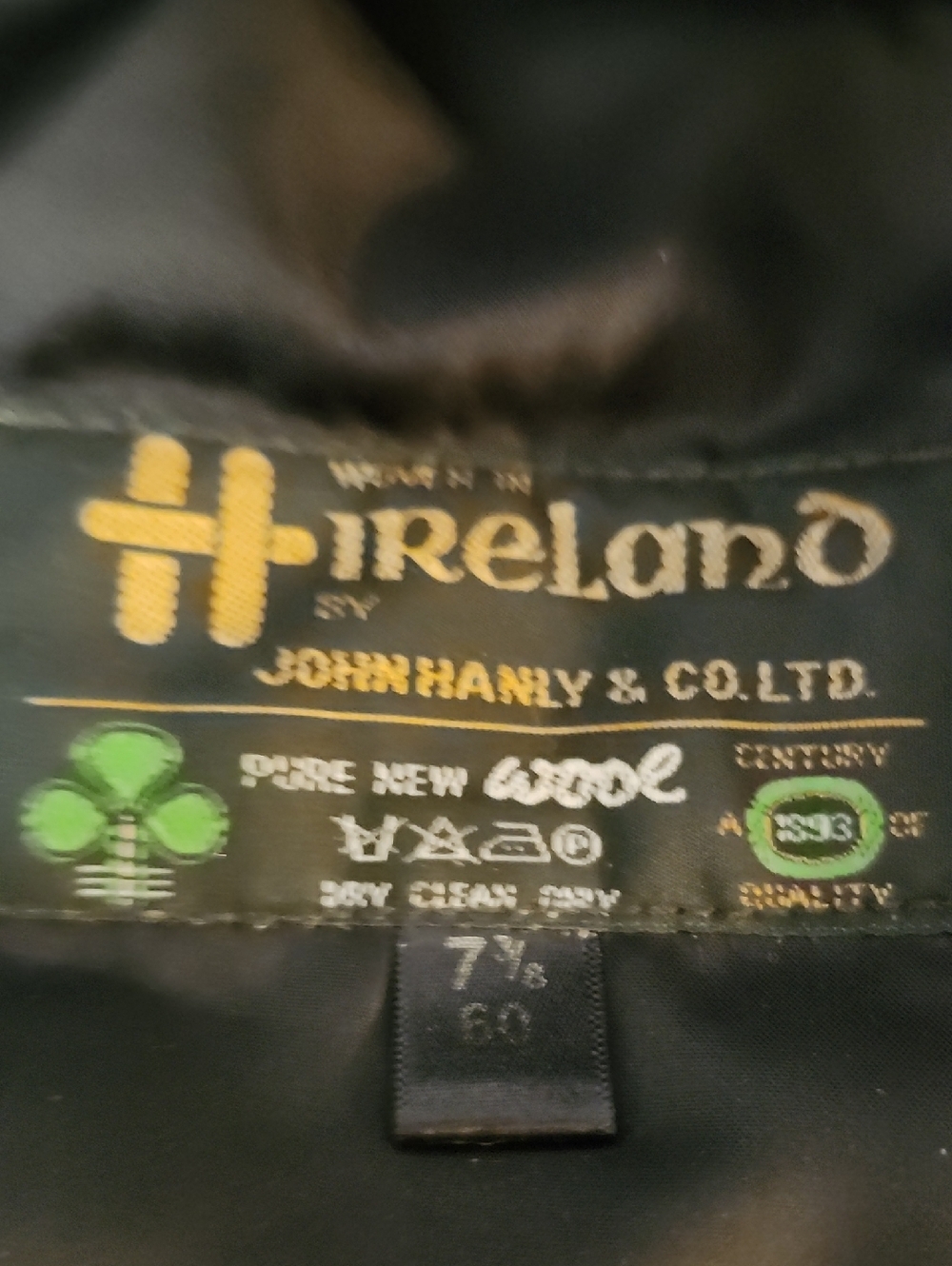 John Hanly Ireland New Wool Patch Donegal Tweed Hat Os View 5
